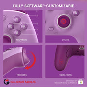 GameSir G7 SE Wired Gaming Controller, Purple, Hall Effect Joysticks and Triggers, Pulse Vibration, 3.5mm Audio Jack, USB Plug-and-Play, Compatible with Xbox Series X|S, Xbox One, Windows 10/11, GSG700SE-3EN