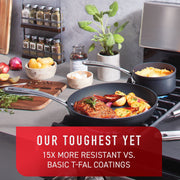 T-fal E111SC64 Platinum Hard Anodized Non-stick 12 Piece Cookware Set