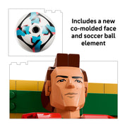 LEGO 6590604 Editions Cristiano Ronaldo Soccer Legend Building Set, 854 Pieces, Ages 12+, Multicolor, Collectible Display with Plaque