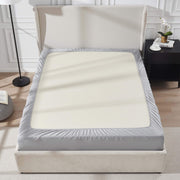 Virtu Queen Comforter Set, 7-Piece Reversible Bedding Set with Diamond Stitch, Navy and Gray