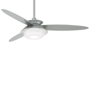 Minka Aire Stack 56 in. LED Ceiling Fan with Integrated 16W Downlight and 6W Uplight, Silver Finish, DC Motor, Remote Control, F849L-SL