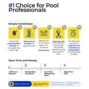 PoolRx+ Black White Swimming Pool Algaecide Tablet, Mineral-Based Algae Control, Treats 20,000-30,000 Gallons, 6-Month Treatment, 331066