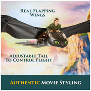 Spin Master Krokmou RC Flying Figure, 76 cm Wingspan, Remote Controlled Toy with Realistic Flight Movements, Red Multicolor, Ages 4 and Up, 6074369