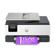 HP OJP 8139e OfficeJet Pro Wireless All-In-One Inkjet Printer with 12 months of Instant Ink Included with HP White