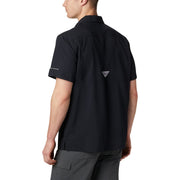 Columbia PFG Slack Tide Camp Short-Sleeve Button-Down Shirt - Black - XL