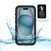 Body Glove 100073946 Tidal Waterproof Phone Case for iPhone 15 - Black/Clear