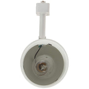 Juno Lighting R502W White Round Back Cylinder Track Lighting Head, 75 Watt, 120V, Steel Housing