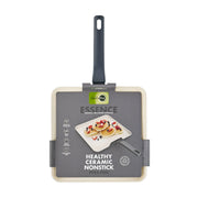 The Cookware Company (USA) CC009686-001 GreenPan Essence 11in. Ceramic Nonstick Griddle, Graphite Gray
