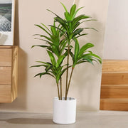 DR. Planzen 4 Ft Dracaena Artificial Faux Plants Pot