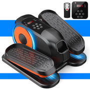 Funslim EB030 Under Desk Elliptical Exercise Machine, Quiet Magnetic Resistance, 12 Adjustable Speeds, Digital Display with Remote, Portable Seated Pedal Exerciser