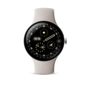 Google Pixel Watch 4, 45mm, Wi-Fi Smartwatch, Matte Black Aluminum Case, Obsidian Silicone Band, Actua 360 Domed AMOLED Display, Dual-Frequency GPS, Fast Charging