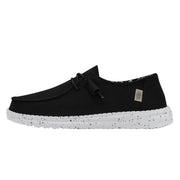 Heydude Wendy Basic Slip-On Casual Shoes, Women's Lightweight Flats with Memory Foam Insole, Black Odyssey, Size 6, 40053-0YF