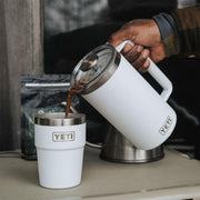 YETI 21071501847 Rambler 34 oz. French Press Coffee Maker, with GroundsControl Filter, White