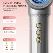 Easywave 7 in 1 Hair Styler and Dryer Brush Set with Ionic Technology, High-Speed 110000 RPM, Auto-Wrap Curlers, Volumizer, Straightener, Diffuser, Heat-Resistant Glove, Travel Case