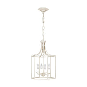 Feiss Bantry House 4 Light Small Outdoor Hanging Lantern, Blush Finish, Steel, Adjustable Chain, AC1004BLH