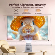 Magcubic Projector, Native 1080P Full HD, 1000 ANSI Lumens, 4K 8K HDR Decoding, Android 14 OS, Wi-Fi 6, Bluetooth 5.4, Short Throw 1.08:1, Auto Focus, Keystone Correction, X7
