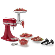 KitchenAid KSMMGA Metal Food Grinder Attachment, 2.5 Pound, Silver