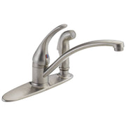Delta Faucet B3310LF-SS Foundations Core-B Single Handle Kitchen Faucet, Stainless