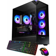 iBUYPOWER A367IB4080BC Element Gaming PC Ryzen 5 8400F 4.2GHz AMD Radeon RX 9060 XT 8GB 16GB RAM 1TB SSD Win 11 Home Black