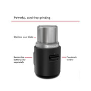 Kitchenaid Go Cordless Blade Coffee Grinders - BLACK ONE SIZE