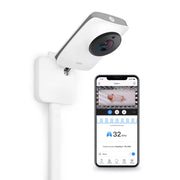 Miku MP-101A1 Pro Smart Baby Monitor With Wall Mount, White