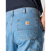 Carhartt Men's Loose Straight Denim Dungaree Jeans, 13-Ounce Cotton, Cove, 38W x 28L, 104941