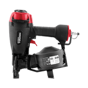 Hyper Tough CRN45V Pneumatic Coil Roofing Nailer, 15-Degree, 11-Gauge, 1-3/4-Inch Nails, Black and Red