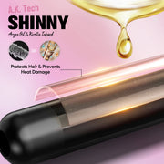 Farery 1.5 Inch Ceramic Hair Curling Iron, Oil-Infused Long Barrel, 9 Heat Settings, Black