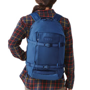 YETI Crossroads 27L Backpack, Water-Resistant TuffSkin Nylon, Navy, Padded Laptop Vault, Rambler Bottle Pockets, CROSSRDBP27
