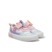 Bluey GTBY26GU002 Bluey & Bingo Toddler Girls Glitter Court Sneaker, Size: 12 Toddler, Blue Pink