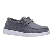 Hey Dude Wendy Wool Cozy Loafers, Charcoal, Women's Size 7, Lightweight Slip-On with Faux Sherpa Lining, Removable Foam Insole, 44272-025