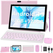 YQSavior YQ10SMAX 2024 Newest Android 13 Tablet 10 Inch 12GB RAM 128GB ROM 2 in 1 with Keyboard