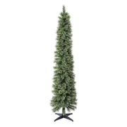 Holiday Time 7' Pre-Lit Shelton Cashmere Pencil Fir Green Artificial Christmas Tree with Warm White LED Lights