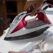 Reliable Velocity 270IR Steam Iron, Auto Control, Patented Dual-Chamber Steam System, Scratch-Resistant Anodized Aluminum Soleplate, 8 Heat Settings, Sensor Touch Technology, 1800W