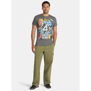 C-Life Group Ltd Fantastic Four Men's Graphic T-Shirt, 100% Cotton, Black, Short Sleeve, Crew Neck, Sizes S-3XL