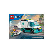 LEGO 6526281 City Emergency Ambulance Building Toy - Educational Playset with Minifigures and Accessories