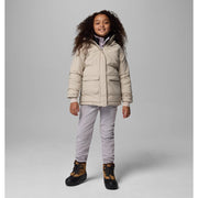 Columbia Girls Nordic Strider II Jacket, Waterproof Breathable, Omni-Heat Infinity, Dark Stone, Medium, 209024