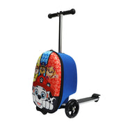 Bioworld Paw Patrol Hard-Side Scooter Luggage with Light-Up Wheels, 2-in-1 Design, Retractable Handle, 20.5 in