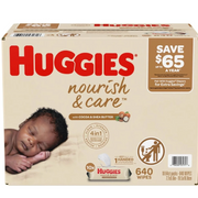 Huggies 53172 Nourish & Care Scented Baby Wipes (640 ct.)