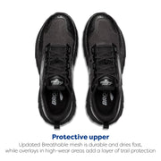 Brooks Cascadia 18 Trail Running Shoes for Men, Adaptable Stability, Black/Blackened Pearl/Grey, Size 8.5, 110426-072