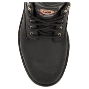Brahma Iron Tough II 8in Steel Toe Work Boots, Black, Wide Width, Lace-Up, Rubber Outsole