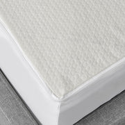 AllerEase Platinum Zip-Off Plush Top Waterproof Mattress Protector, Hypoallergenic Allergen and Bedbug Barrier, Twin, White