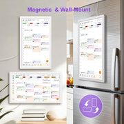 SHOUDUM Digital Calendar 15.6-Inch Wall Planner Smart Touchscreen Interactive Display for Family Schedules