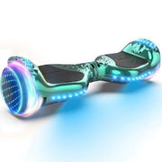 Hoverstar Bluetooth Self-Balance Crystal Light Wheel Hoverboard, Turquoise