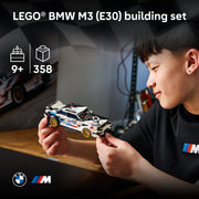 LEGO Speed Champions BMW M3 (E30) Building Toy, 358 Pieces, Detailed Motorsport Model with Driver Minifigure, Ages 9+, 6.5 in Long, 6588765