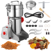 Chewoof 3200W 800A High Power Stainless Steel High Speed Oscillating Mill for Grinding Dry Foods, Coffee Beans and Spices