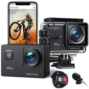 WOLFANG GA100 Action Camera 4K 20MP, Black