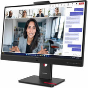 Lenovo 64B8UAR1UZ ThinkVision T27QD-4v 27 Inch Monitor, 120Hz IPS Display, Microsoft Teams Certified, 5MP Camera, One-Cable Docking, Adjustable Stand