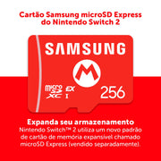 Nintendo 256GB microSD Express Card for Nintendo Switch 2 Red