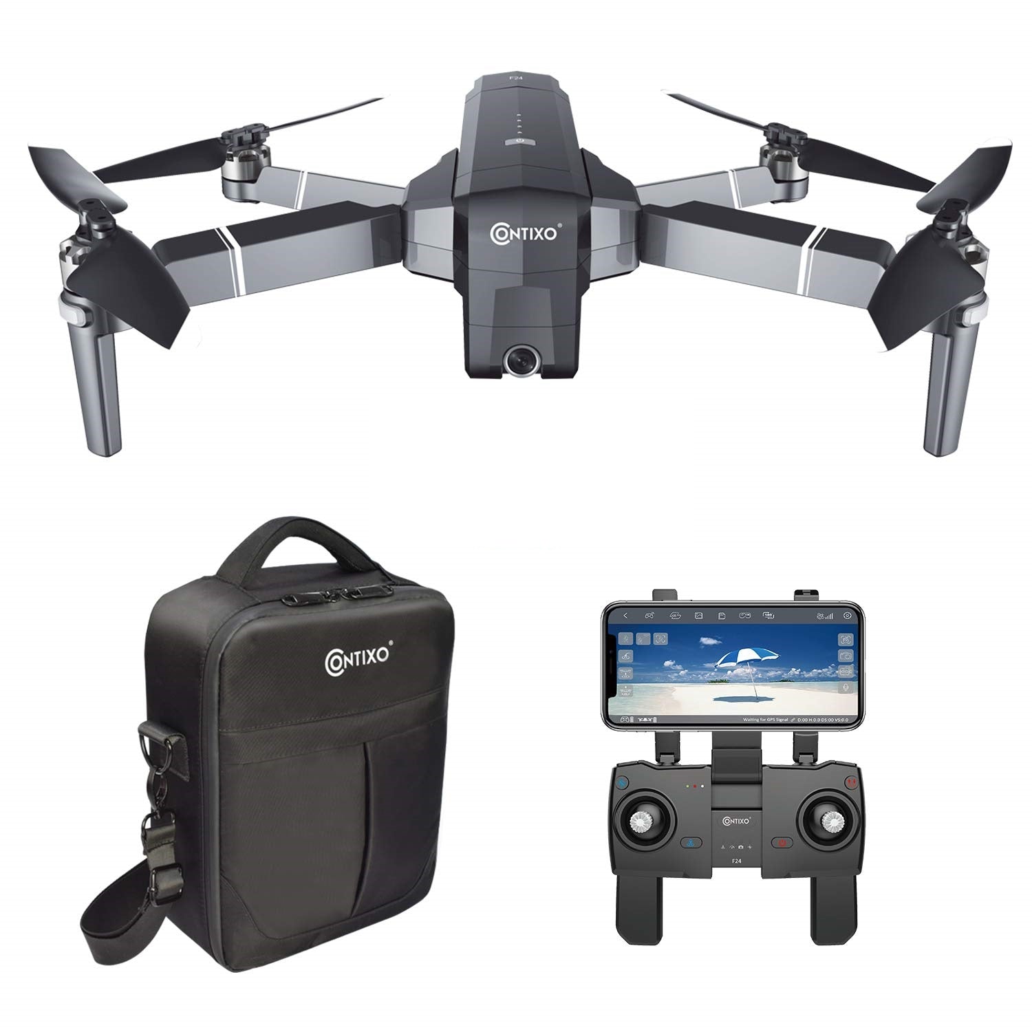 Contixo f24 brushless foldable quadcopter drone online